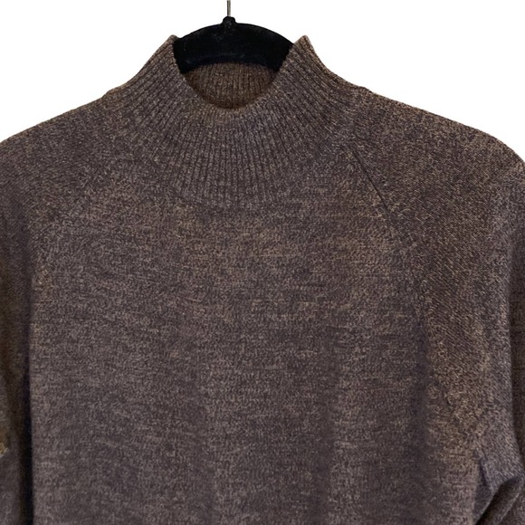 Mock Neck Extra Fine Italian Merino Wool Sweater - Picture 3 of 8